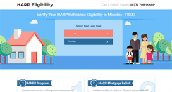 Desktop Screenshot of harpeligibility.com