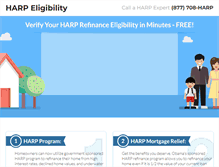 Tablet Screenshot of harpeligibility.com